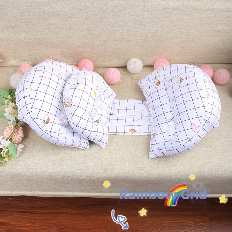 U-formas grūtniecības spilvens sāns gulēšanai ar jostas atbalstu, mazgājams, no tīra kokvilnas auduma, poliestera šķiedras pildījums, piemērots visiem grūtniecības posmiem