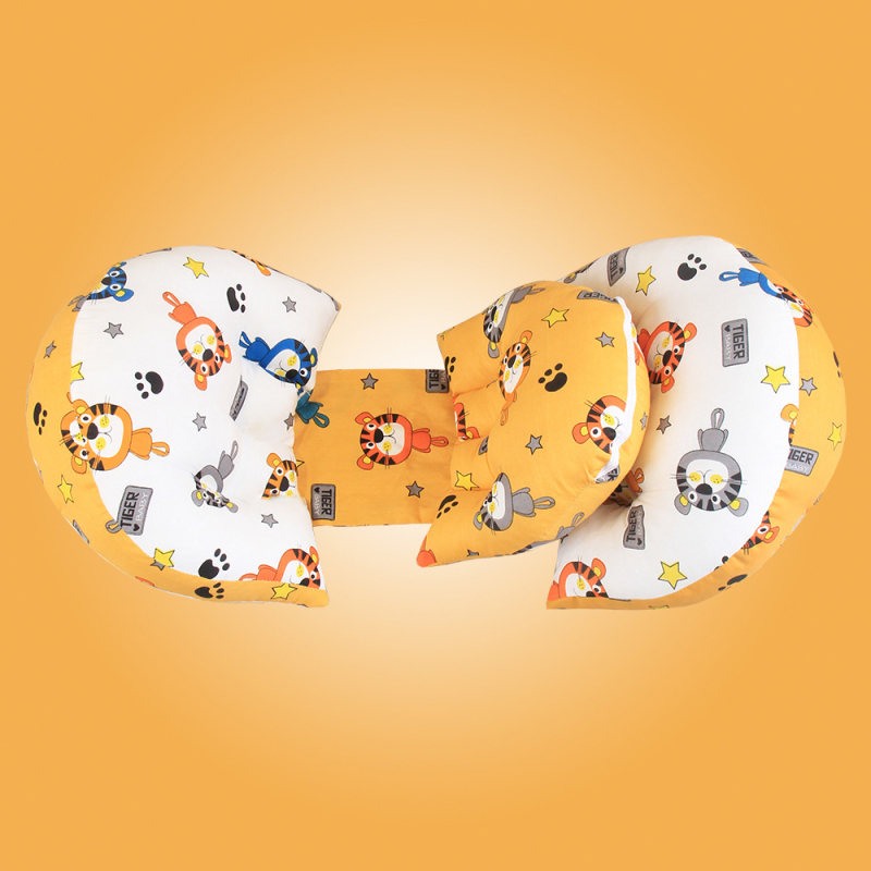 U-formas grūtniecības spilvens sāns gulēšanai ar jostas atbalstu, mazgājams, no tīra kokvilnas auduma, poliestera šķiedras pildījums, piemērots visiem grūtniecības posmiem