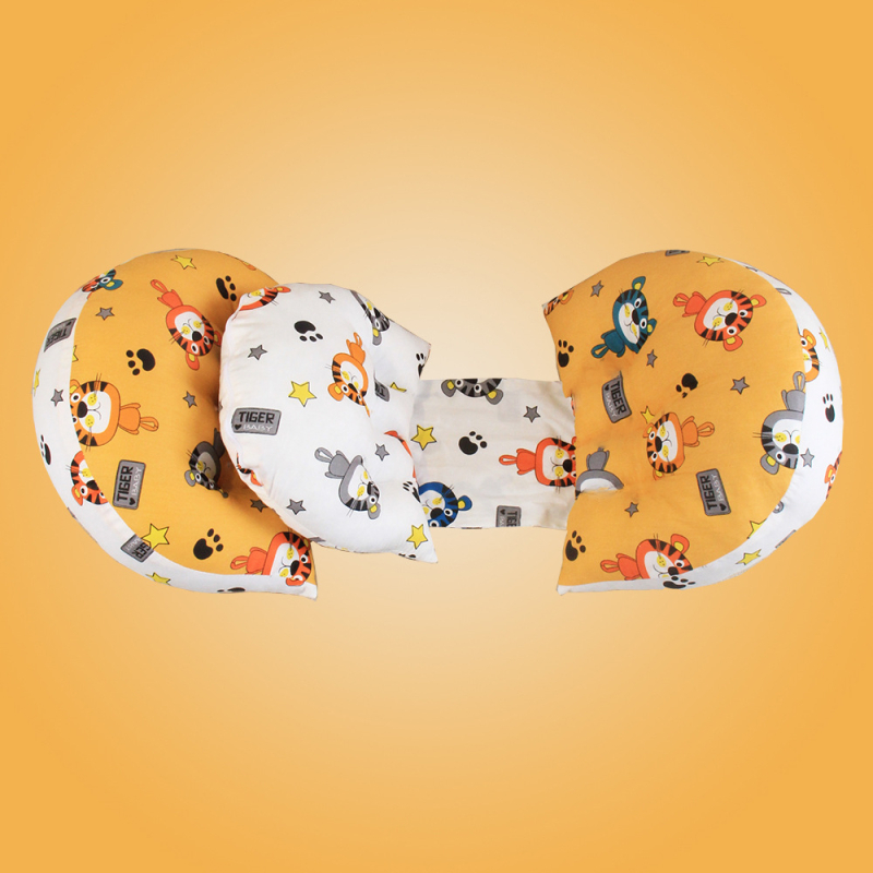 U-formas grūtniecības spilvens sāns gulēšanai ar jostas atbalstu, mazgājams, no tīra kokvilnas auduma, poliestera šķiedras pildījums, piemērots visiem grūtniecības posmiem