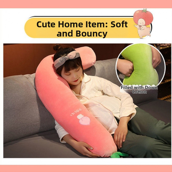 U-veida grūtnieču spilvens ar vidējo atbalstu sānu gulēšanai; svars 0,55–1,0 kg; pildījuma augstums 1–5 cm; piemērots visiem grūsnības posmiem; noņemams un mazgājams pārklājs