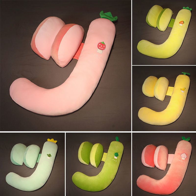 U-veida grūtnieču spilvens ar vidējo atbalstu sānu gulēšanai; svars 0,55–1,0 kg; pildījuma augstums 1–5 cm; piemērots visiem grūsnības posmiem; noņemams un mazgājams pārklājs