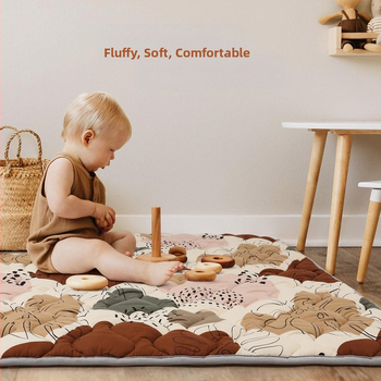 QZ Βρεφικό χαλάκι για το crawling, από ύφασμα, ολοκληρωμένου τύπου, πάχος 1 cm, unisex για 0–3 ετών