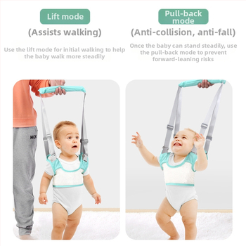 Ζώνη βάδισης για μωρά - αναπνεύσιμη πολυεστερική ζώνη για εκμάθηση περπατήματος, στήριξη μέσης και ασφάλεια κατά πτώσεων, κατάλληλη για 7–36 μηνών
