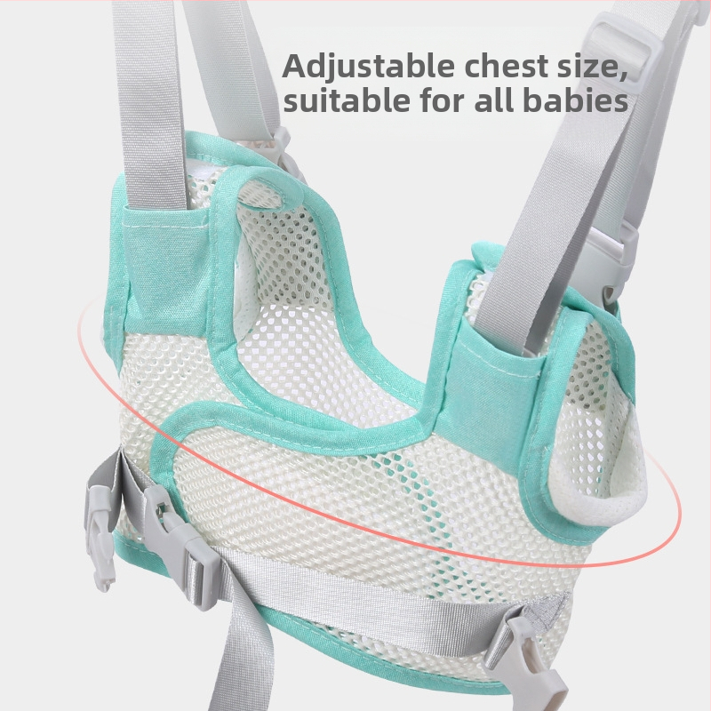 Бебешки колан за прохождане - дишаща полиестерна лента за подпомагане на прохождането, талия поддръжка и защита от падане, подходящ за 7–36 месеца