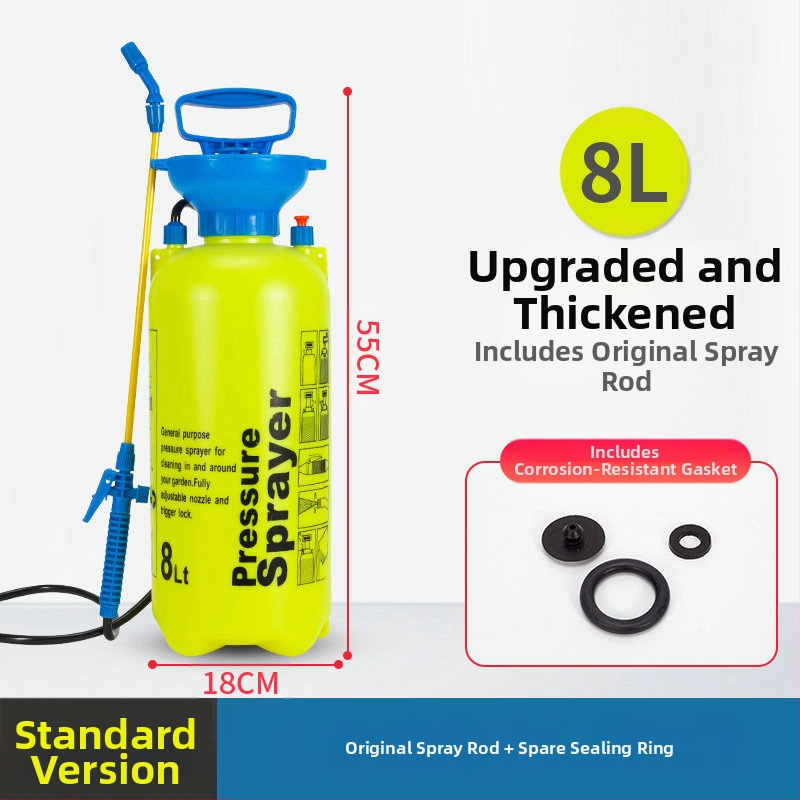 Lunong plastikust aiapihusti kastmiseks, taimekaitsevahendite manustamiseks ja desinfitseerimiseks