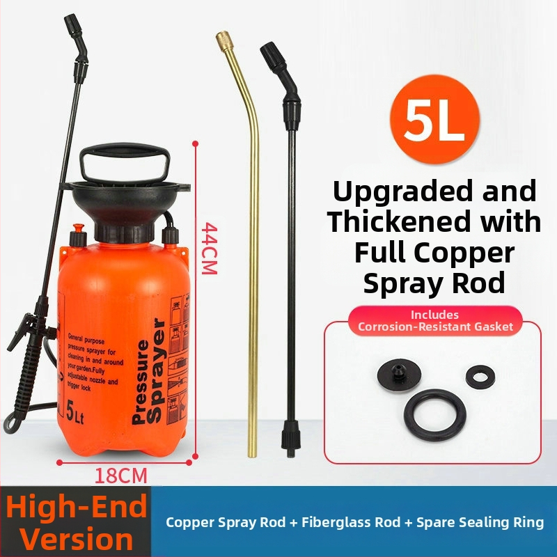 Lunong plastikust aiapihusti kastmiseks, taimekaitsevahendite manustamiseks ja desinfitseerimiseks