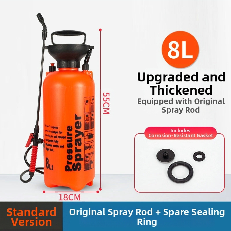 Lunong plastikust aiapihusti kastmiseks, taimekaitsevahendite manustamiseks ja desinfitseerimiseks