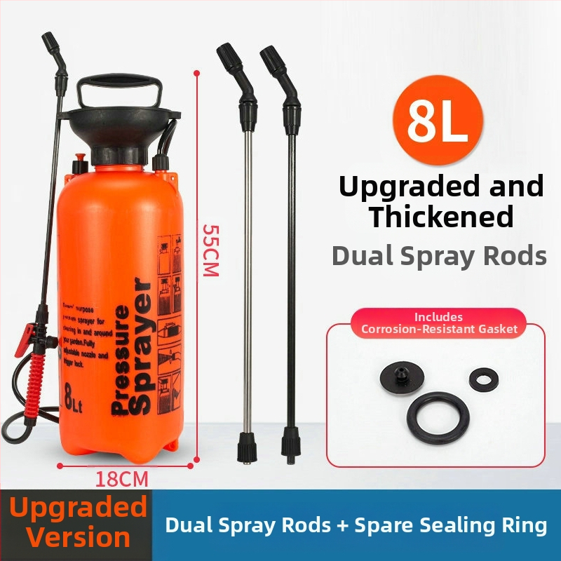 Lunong plastikust aiapihusti kastmiseks, taimekaitsevahendite manustamiseks ja desinfitseerimiseks