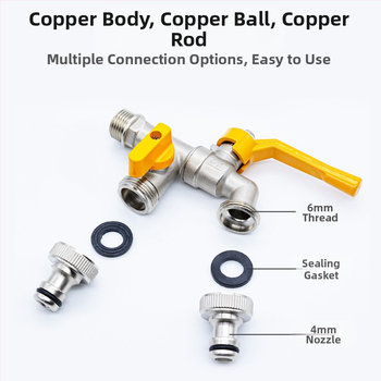 Kran za perilicu i kupaonu — 304 nehrđajući čelik / mesing / plast, dvostruki izlaz, debela konstrukcija, otporan na eksplozije