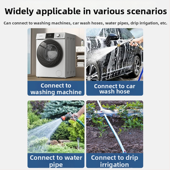 Kran za perilicu i kupaonu — 304 nehrđajući čelik / mesing / plast, dvostruki izlaz, debela konstrukcija, otporan na eksplozije