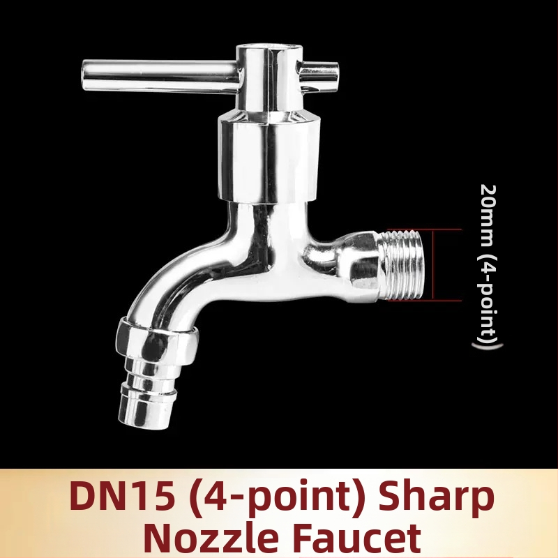 Kran za perilicu i kupaonu — 304 nehrđajući čelik / mesing / plast, dvostruki izlaz, debela konstrukcija, otporan na eksplozije