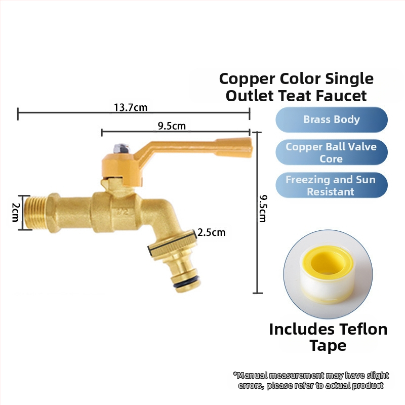Kran za perilicu i kupaonu — 304 nehrđajući čelik / mesing / plast, dvostruki izlaz, debela konstrukcija, otporan na eksplozije