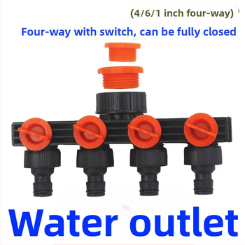 Deo plastični vodovodni priključak sa prekidačem – 1 na 4 razdjelnik za navodnjavanje vrta