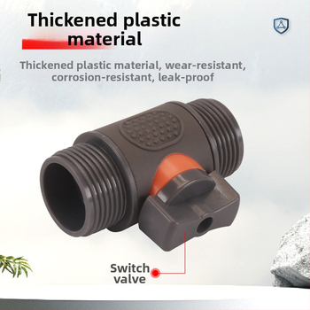 Plastikas raksts vārsts auto mazgāšanai ar ātru savienojumu, Hongying modeļa, sienas biezums 2 mm, klase A