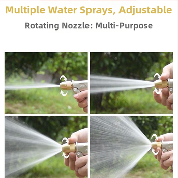 Πιστόλι Πλύσης Αυτοκινήτων Υψηλής Πίεσης με Κατασκευή από Κράμα, Πολυλειτουργικός Ακροφύσιο Βούρτσας, Σετ Πότισματος