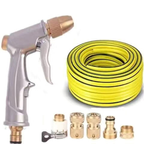 Πιστόλι Πλύσης Αυτοκινήτων Υψηλής Πίεσης με Κατασκευή από Κράμα, Πολυλειτουργικός Ακροφύσιο Βούρτσας, Σετ Πότισματος