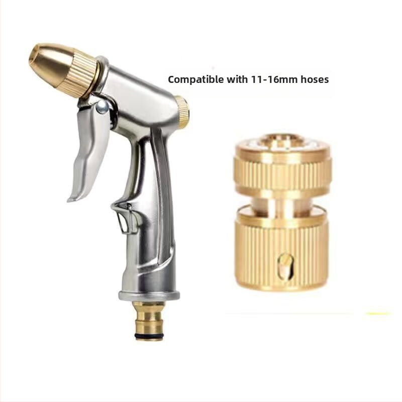 Πιστόλι Πλύσης Αυτοκινήτων Υψηλής Πίεσης με Κατασκευή από Κράμα, Πολυλειτουργικός Ακροφύσιο Βούρτσας, Σετ Πότισματος