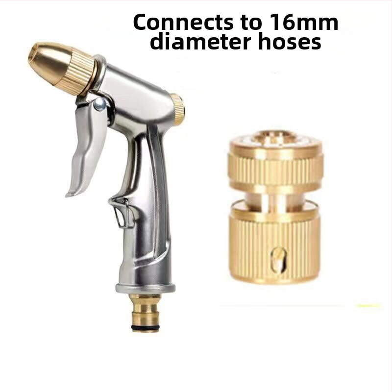 Πιστόλι Πλύσης Αυτοκινήτων Υψηλής Πίεσης με Κατασκευή από Κράμα, Πολυλειτουργικός Ακροφύσιο Βούρτσας, Σετ Πότισματος