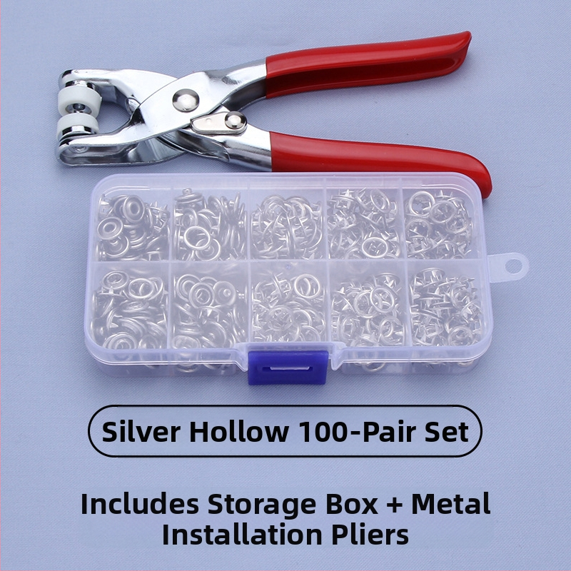 Σετ κουμπιών από ανοξείδωτο χάλυβα με πενταδάκτυλη αγκράβα – κουμπιά snap, μανσέτες και κρυφά κουμπιά για εσώρουχα, πουκάμισα και παιδικά ρούχα