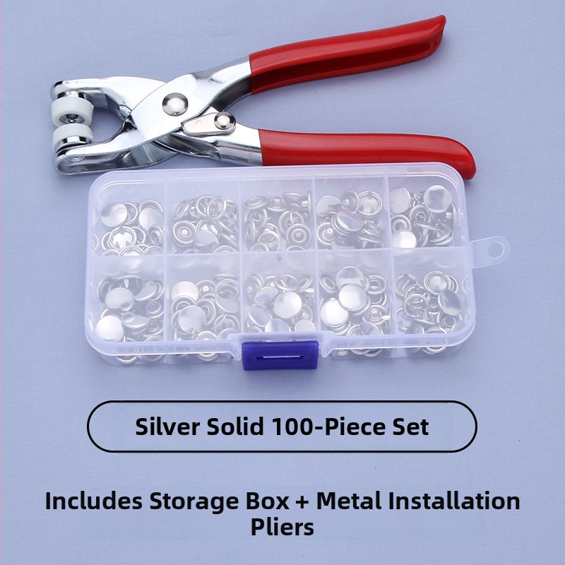 Σετ κουμπιών από ανοξείδωτο χάλυβα με πενταδάκτυλη αγκράβα – κουμπιά snap, μανσέτες και κρυφά κουμπιά για εσώρουχα, πουκάμισα και παιδικά ρούχα