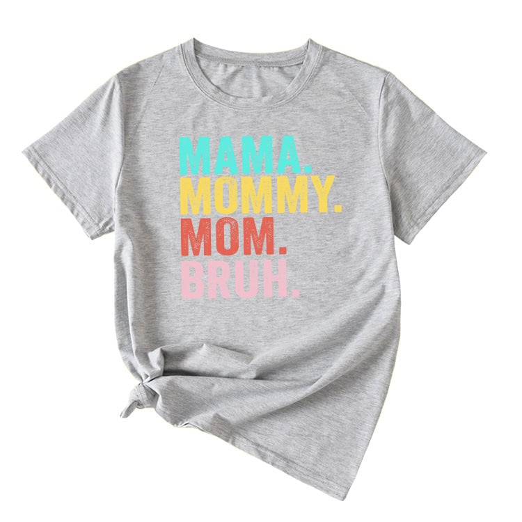 Tricou de damă din bumbac, imprimeu, mâneci scurte, guler rotund, croială lejeră, stil street hip-hop