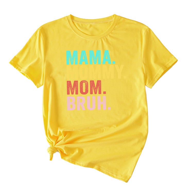 Tricou de damă din bumbac, imprimeu, mâneci scurte, guler rotund, croială lejeră, stil street hip-hop