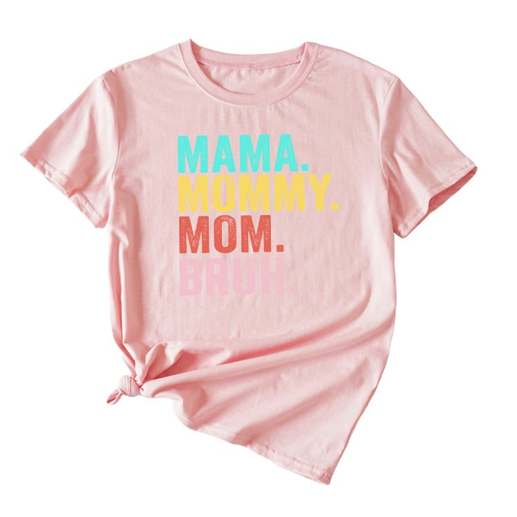 Tricou de damă din bumbac, imprimeu, mâneci scurte, guler rotund, croială lejeră, stil street hip-hop