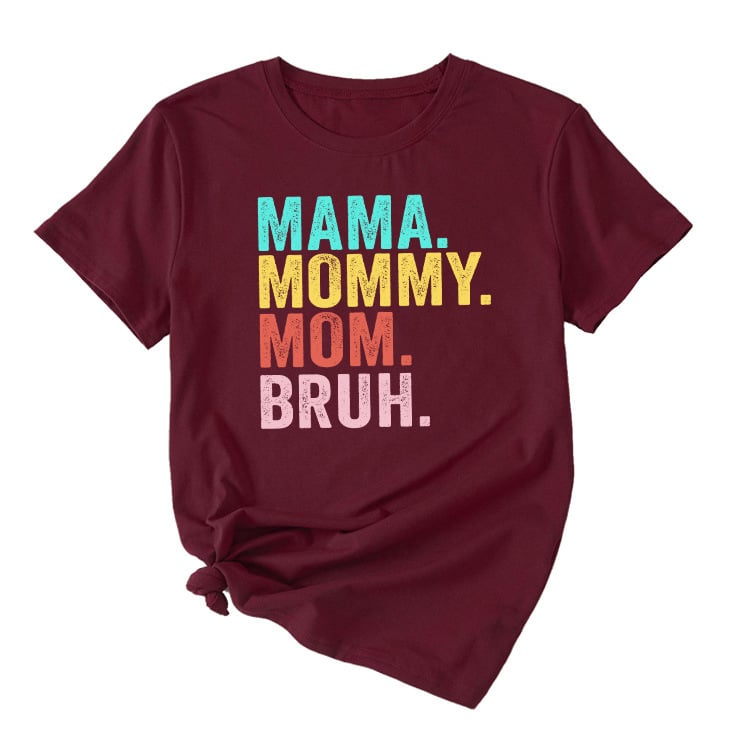 Tricou de damă din bumbac, imprimeu, mâneci scurte, guler rotund, croială lejeră, stil street hip-hop