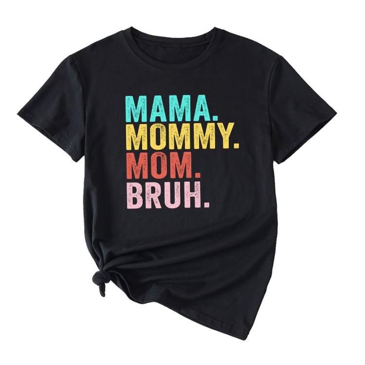 Tricou de damă din bumbac, imprimeu, mâneci scurte, guler rotund, croială lejeră, stil street hip-hop