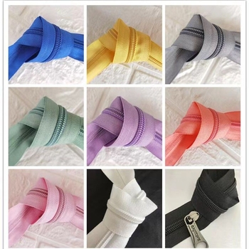 Νάιλον φερμουάρ με σχέδιο 28 δοντιών, πακέτο 200 γιάρδων πλαστικών δοντιών για τσάντες, σακίδια και ρούχα