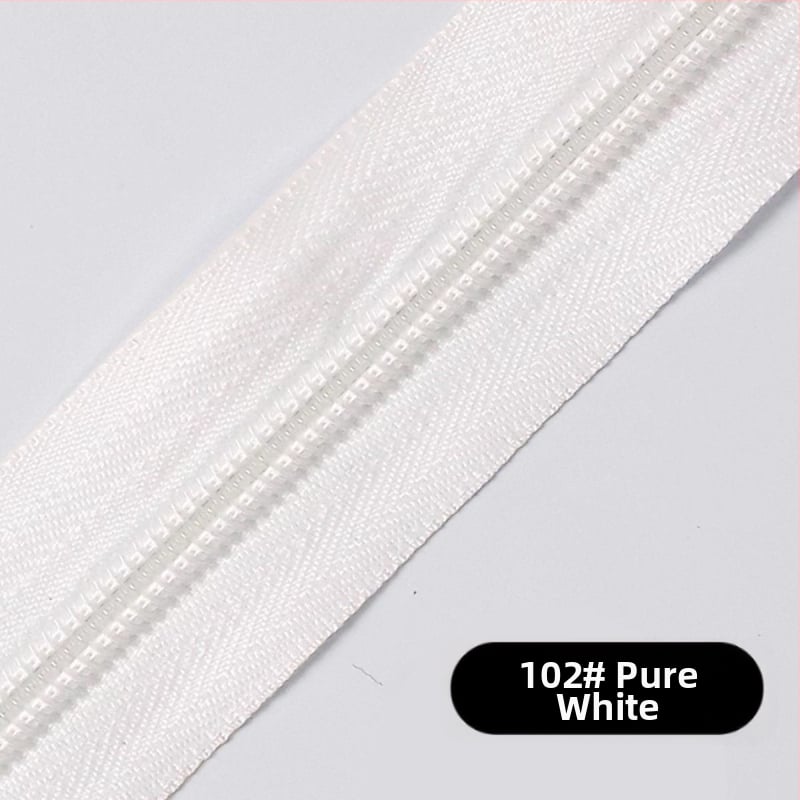 Νάιλον φερμουάρ με σχέδιο 28 δοντιών, πακέτο 200 γιάρδων πλαστικών δοντιών για τσάντες, σακίδια και ρούχα