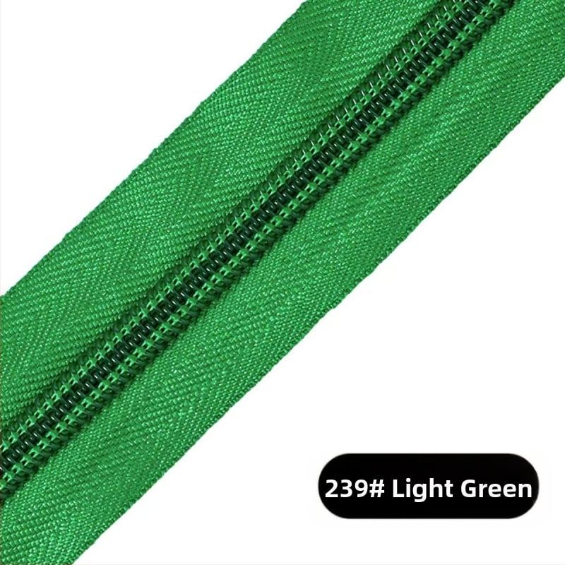 Νάιλον φερμουάρ με σχέδιο 28 δοντιών, πακέτο 200 γιάρδων πλαστικών δοντιών για τσάντες, σακίδια και ρούχα