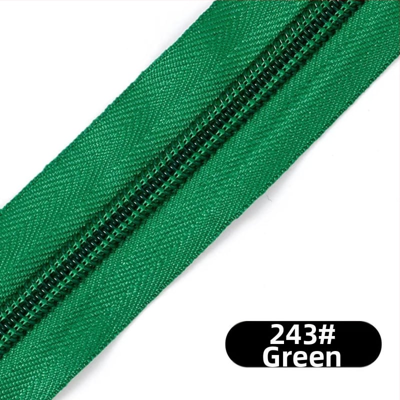 Νάιλον φερμουάρ με σχέδιο 28 δοντιών, πακέτο 200 γιάρδων πλαστικών δοντιών για τσάντες, σακίδια και ρούχα