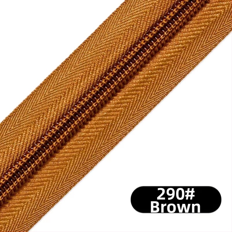 Νάιλον φερμουάρ με σχέδιο 28 δοντιών, πακέτο 200 γιάρδων πλαστικών δοντιών για τσάντες, σακίδια και ρούχα