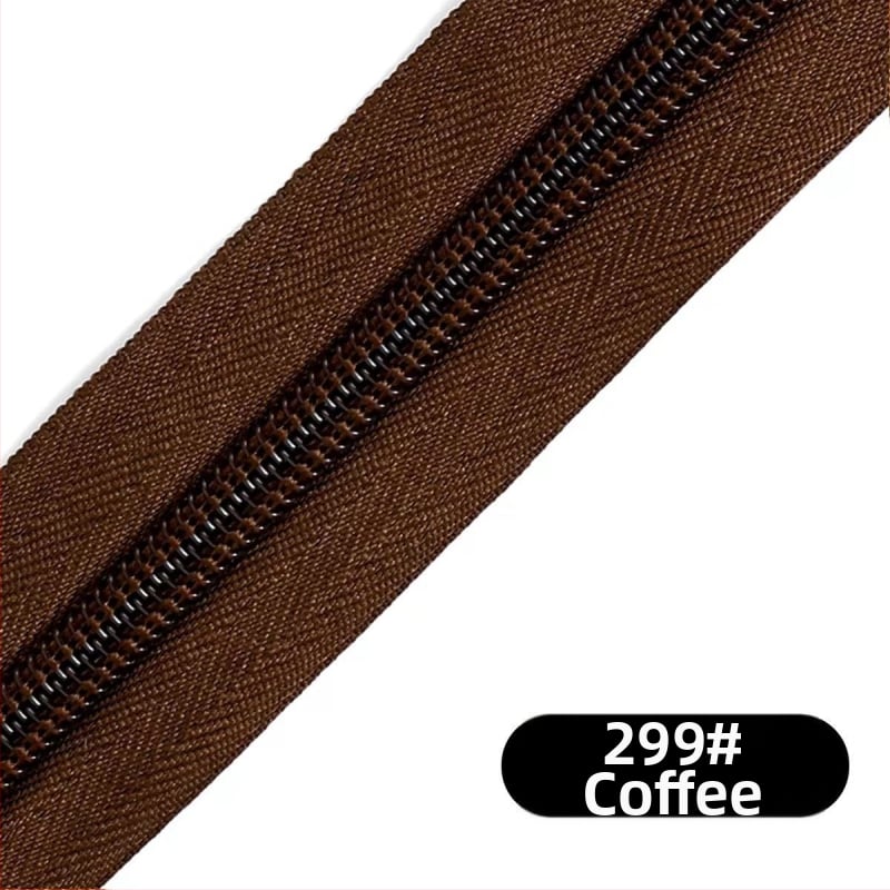 Νάιλον φερμουάρ με σχέδιο 28 δοντιών, πακέτο 200 γιάρδων πλαστικών δοντιών για τσάντες, σακίδια και ρούχα