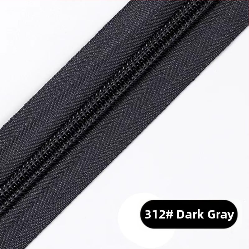 Νάιλον φερμουάρ με σχέδιο 28 δοντιών, πακέτο 200 γιάρδων πλαστικών δοντιών για τσάντες, σακίδια και ρούχα