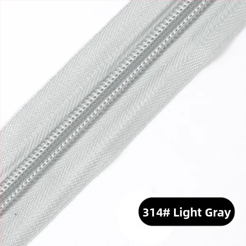 Νάιλον φερμουάρ με σχέδιο 28 δοντιών, πακέτο 200 γιάρδων πλαστικών δοντιών για τσάντες, σακίδια και ρούχα