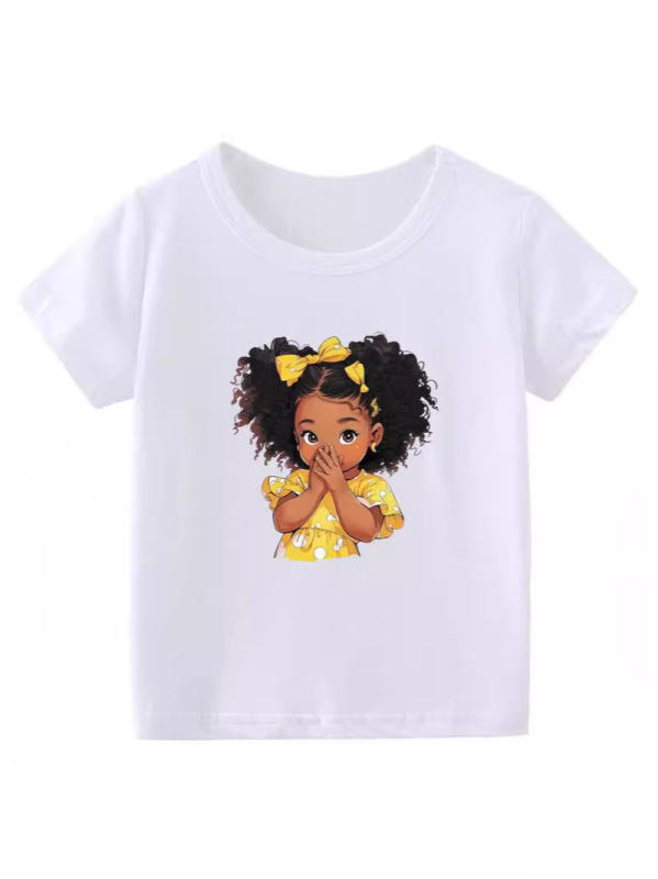 Παιδικό T-shirt με UV προστασία, Modal, στρογγυλή λαιμόκοψη, κοντομάνικο, καρτούν μοτίβο