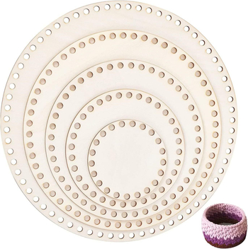Drvena okrugla podloga za torbu – DIY baza za pohranu, prirodni materijal, moderni minimalistički stil