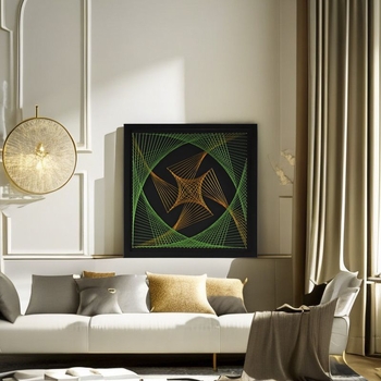 Σετ γεωμετρικής τέχνης με καρφιά για DIY ύφανση — Καθολικό πλαίσιο, Κινέζικό στυλ (Μάρκα: Other; Πλαίσιο: Καθολικό μοντέλο; Στυλ: Κινέζικο στυλ)