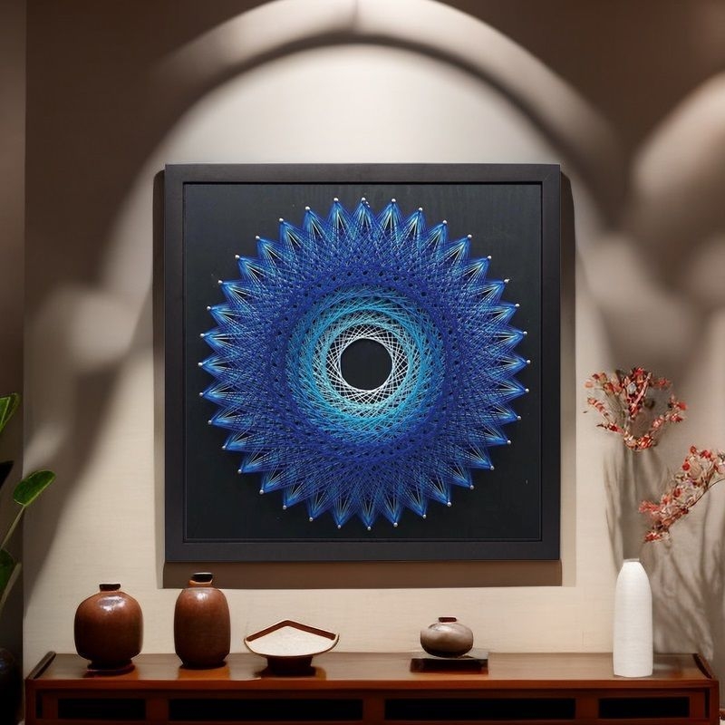 Σετ γεωμετρικής τέχνης με καρφιά για DIY ύφανση — Καθολικό πλαίσιο, Κινέζικό στυλ (Μάρκα: Other; Πλαίσιο: Καθολικό μοντέλο; Στυλ: Κινέζικο στυλ)