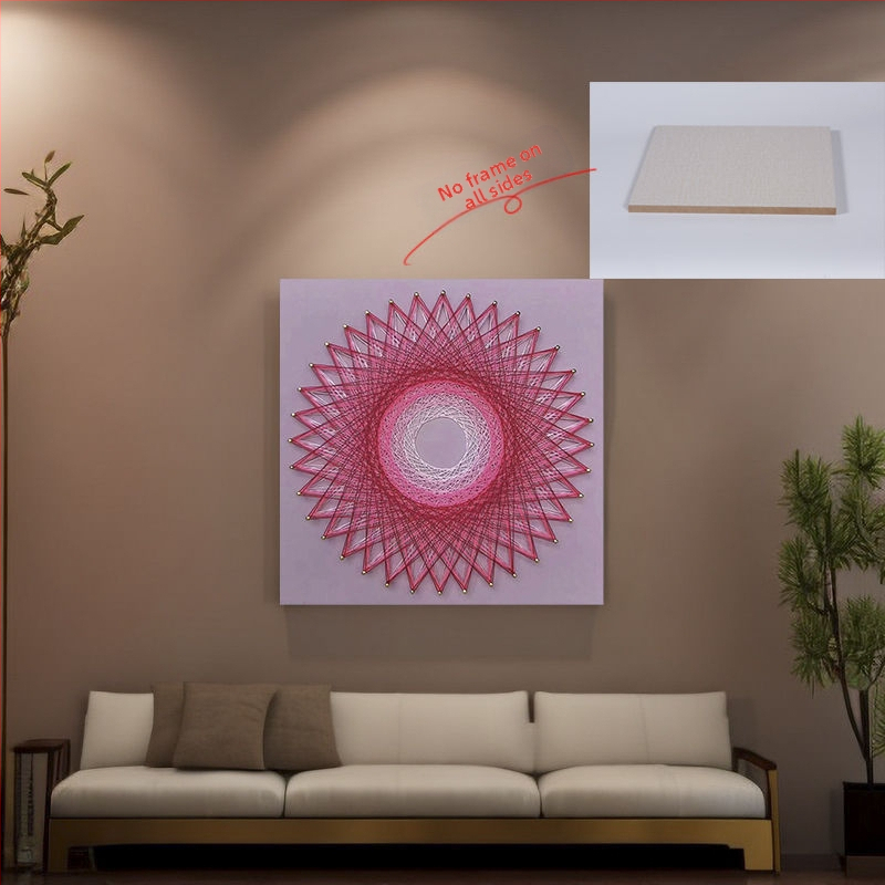 Σετ γεωμετρικής τέχνης με καρφιά για DIY ύφανση — Καθολικό πλαίσιο, Κινέζικό στυλ (Μάρκα: Other; Πλαίσιο: Καθολικό μοντέλο; Στυλ: Κινέζικο στυλ)