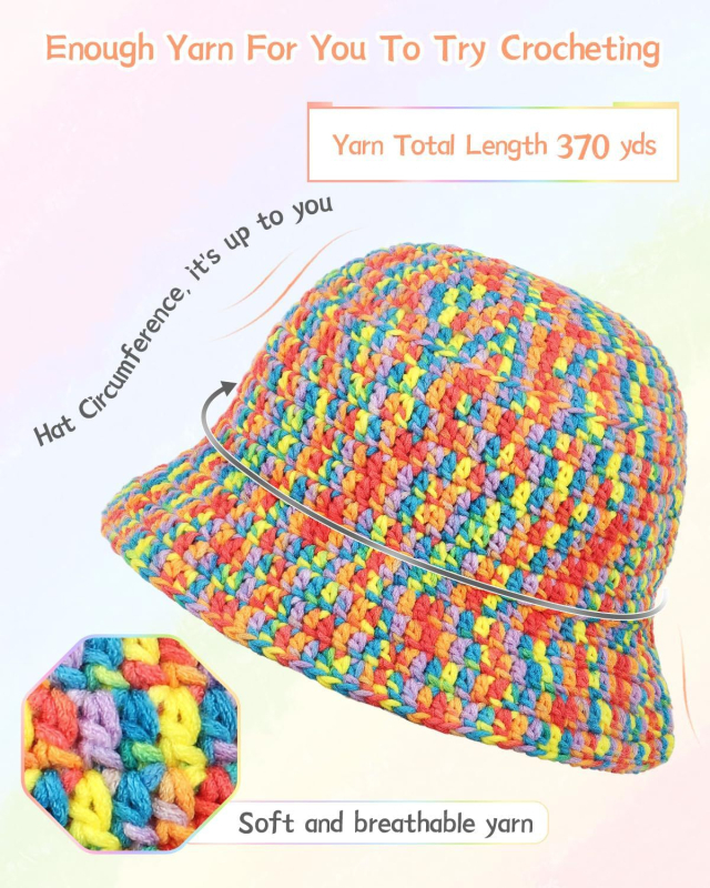Set materijala za vunenu torbicu kukicom (Woolen yarn, semi-worsted, stranded yarn, Crochet material package, Braiding)