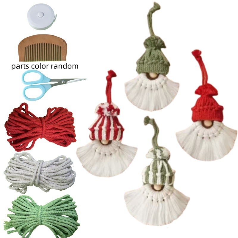 DIY комплект за коледни украси – модерна гобленова тъкан за коледно дърво – Материал: Друг