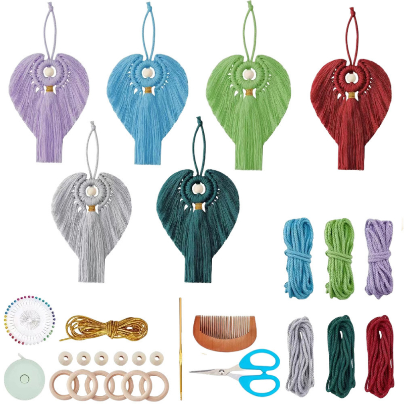 DIY комплект за коледни украси – модерна гобленова тъкан за коледно дърво – Материал: Друг