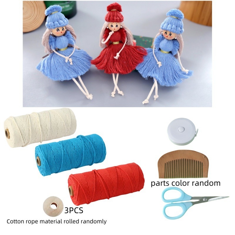 DIY комплект за коледни украси – модерна гобленова тъкан за коледно дърво – Материал: Друг