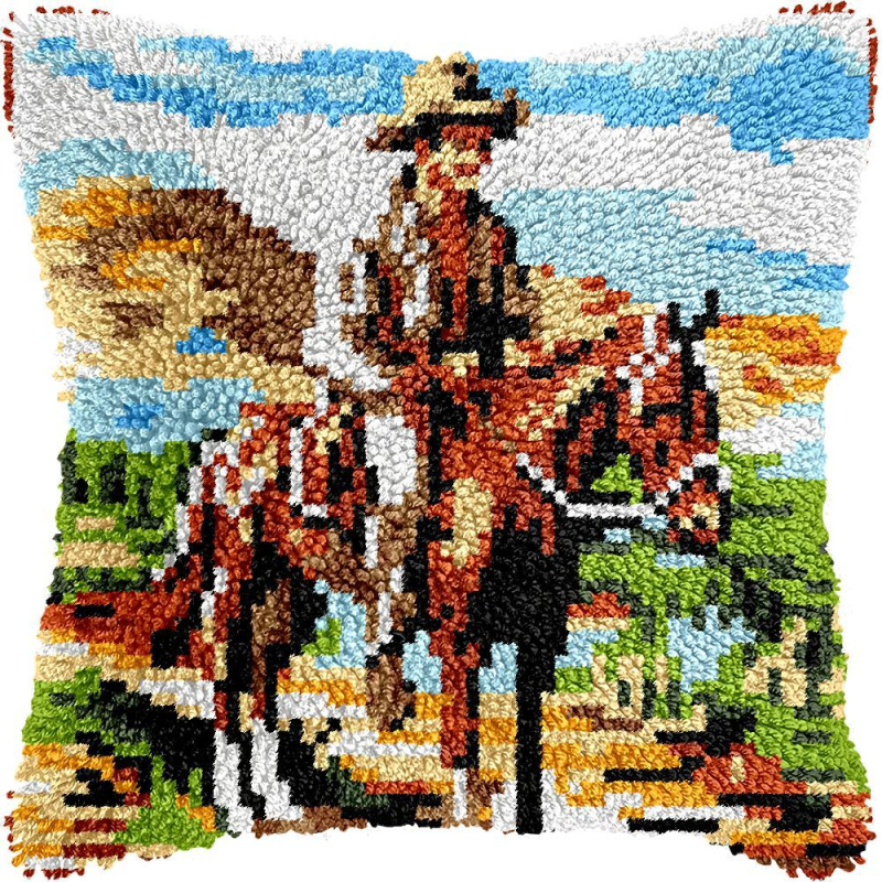 DIY комплект за бродиране на калъф за възглавница — акрилни влакна; Обработка и персонализация: Поддръжка; Нордически стил; Серия черепи; Спалня