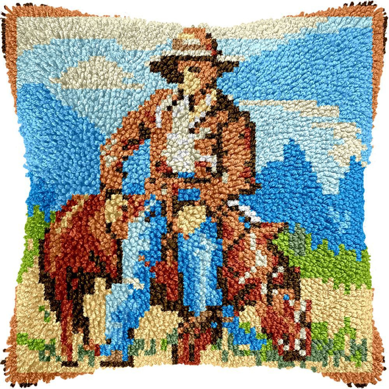 DIY комплект за бродиране на калъф за възглавница — акрилни влакна; Обработка и персонализация: Поддръжка; Нордически стил; Серия черепи; Спалня