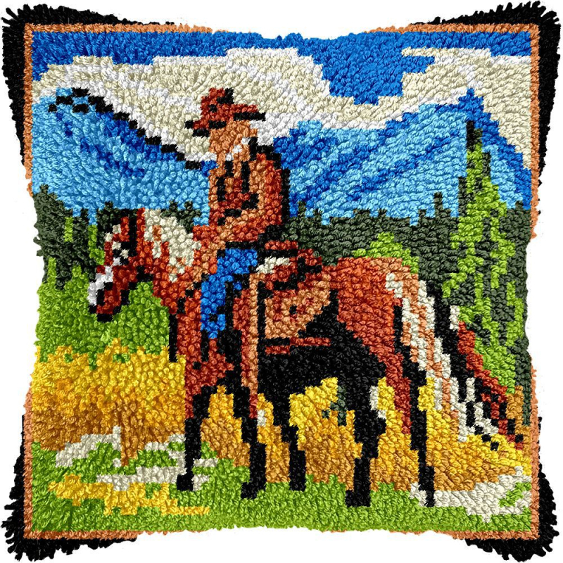 DIY комплект за бродиране на калъф за възглавница — акрилни влакна; Обработка и персонализация: Поддръжка; Нордически стил; Серия черепи; Спалня