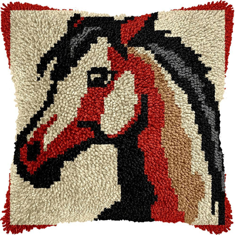 DIY комплект за бродиране на калъф за възглавница — акрилни влакна; Обработка и персонализация: Поддръжка; Нордически стил; Серия черепи; Спалня